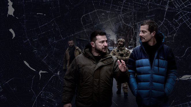War Zone: Bear Grylls meets President Zelenskyy - Werbefoto - Volodymyr Zelenskyy, Bear Grylls
