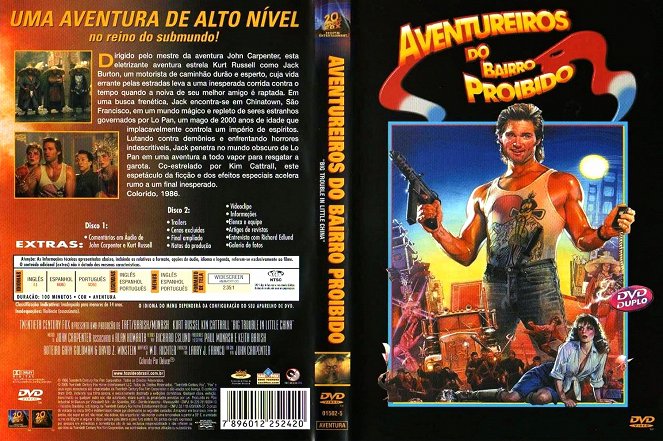 As Aventuras de Jack Burton nas Garras do Mandarim - Capas