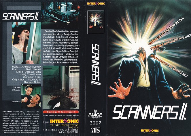 Scanners II: El nuevo orden - Carátulas