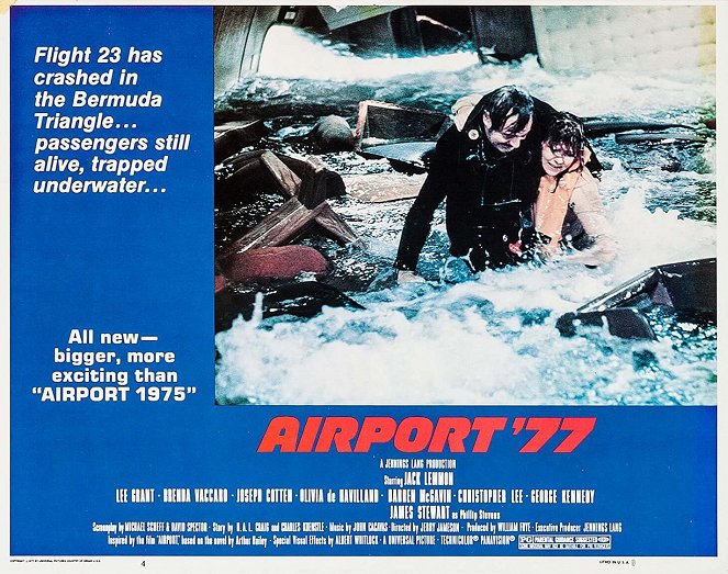 Airport '77 - Lobbykaarten - Jack Lemmon, Brenda Vaccaro