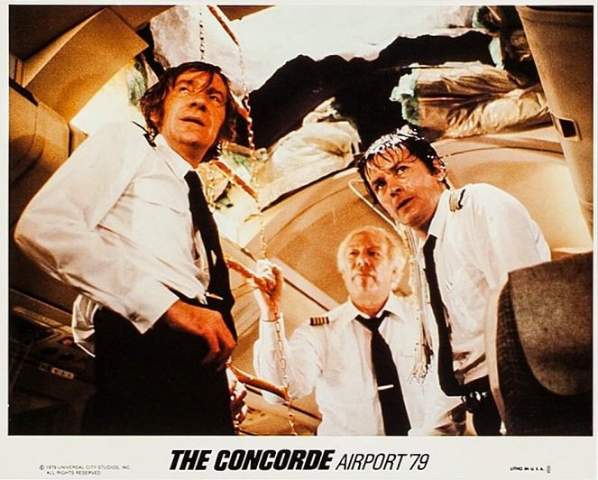 Airport 80 Concorde - Cartes de lobby - David Warner, George Kennedy, Alain Delon