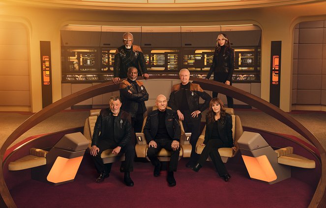 Star Trek: Picard - Season 3 - Promokuvat - Jonathan Frakes, Michael Dorn, LeVar Burton, Patrick Stewart, Brent Spiner, Marina Sirtis, Gates McFadden