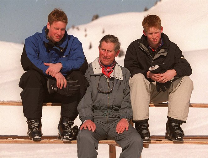 Charles: Der neue König hautnah - Filmfotos - Wilhelm, Fürst von Wales, König Charles III, Prinz Harry, Herzog von Sussex