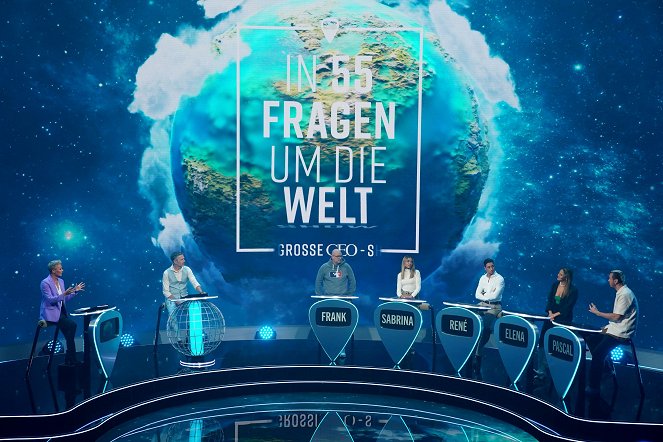 Die große GEO-Show - In 55 Fragen um die Welt - Filmfotók - Sonja Zietlow, Dirk Steffens, Frank Buschmann, Sabrina Setlur, René Casselly, Elena Carrière, Pascal Hens