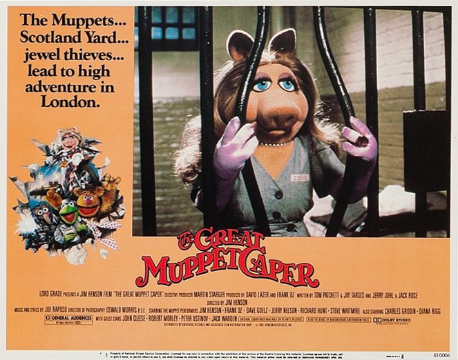 The Great Muppet Caper - Lobbykaarten