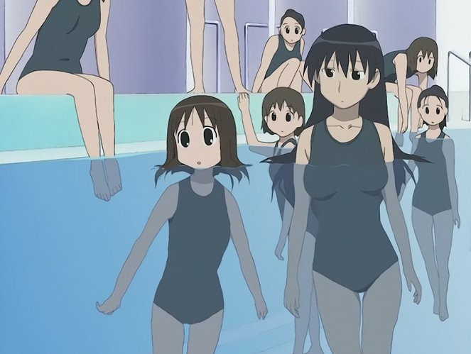 Azumanga Daioh - A Fun Profession / Pool, Pool, Pool / Ribbon / Just the Two of Them / A Good Person? - Photos