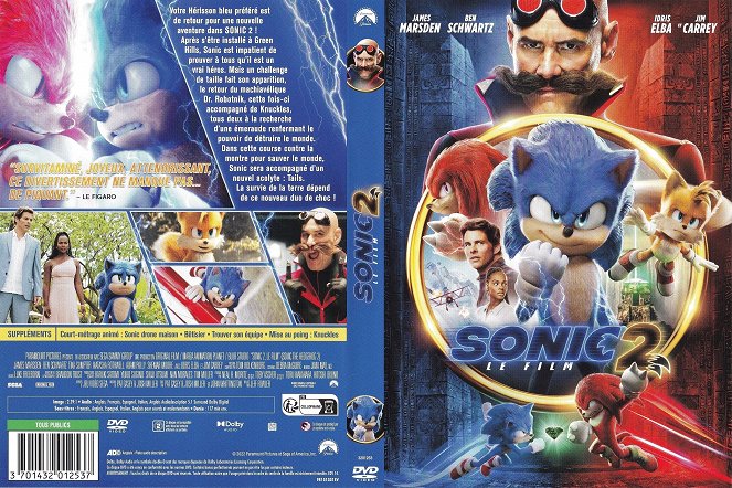 Sonic 2 le film - Couvertures