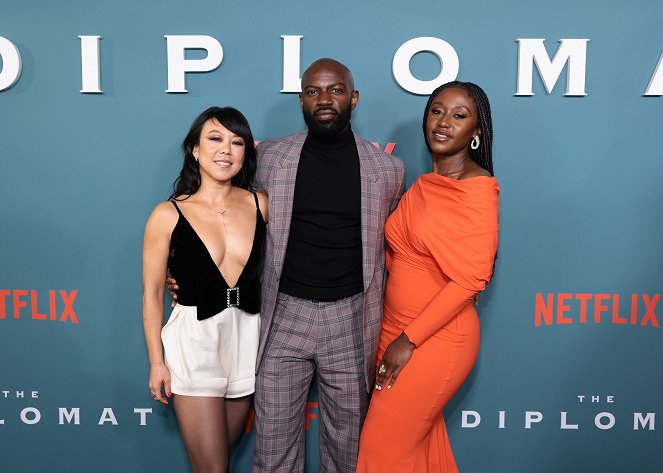 Dyplomatka - Season 1 - Z imprez - The Diplomat - NY Premiere on April 18, 2023 in New York City - Ali Ahn, David Gyasi, Nana Mensah