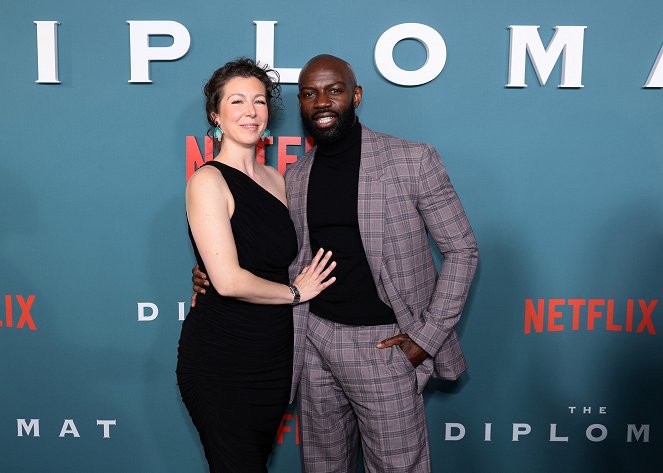 Dyplomatka - Season 1 - Z imprez - The Diplomat - NY Premiere on April 18, 2023 in New York City - David Gyasi