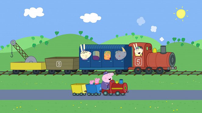 Prasiatko Peppa - Grandpa Pig's Train to the Rescue - Z filmu