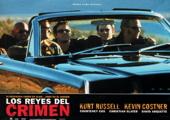 Crime Is King - Lobbykarten - Bokeem Woodbine, Kurt Russell, David Arquette, Christian Slater, Kevin Costner