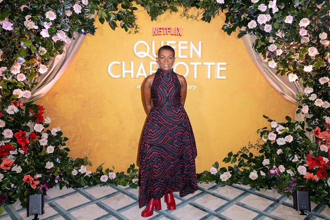 Queen Charlotte: A Bridgerton Story - Events - Queen Charlotte: A Bridgerton Story press event at Claridges on February 14, 2023 in London, England