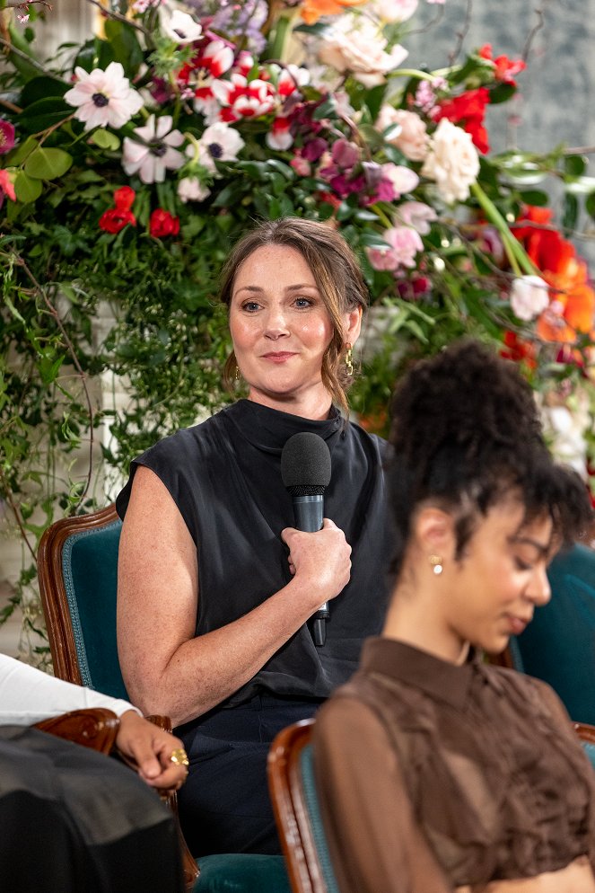 Rainha Carlota: Uma História Bridgerton - De eventos - Queen Charlotte: A Bridgerton Story press event at Claridges on February 14, 2023 in London, England