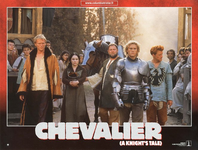 Chevalier - Cartes de lobby - Paul Bettany, Laura Fraser, Mark Addy, Heath Ledger, Alan Tudyk