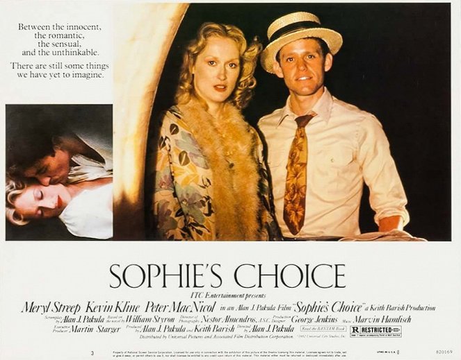 Le Choix de Sophie - Cartes de lobby - Meryl Streep, Peter MacNicol