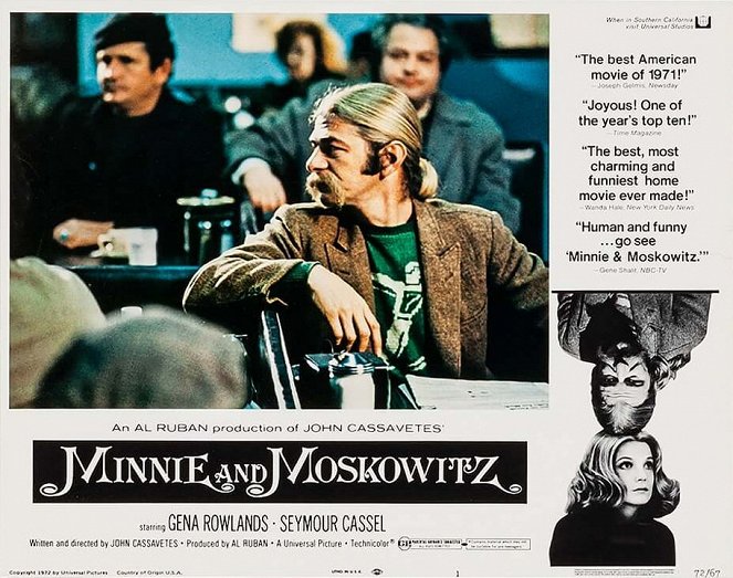 Minnie and Moskowitz - Lobby karty - Seymour Cassel