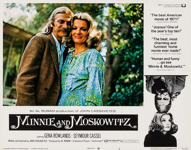 Minnie and Moskowitz - Cartões lobby - Seymour Cassel, Gena Rowlands