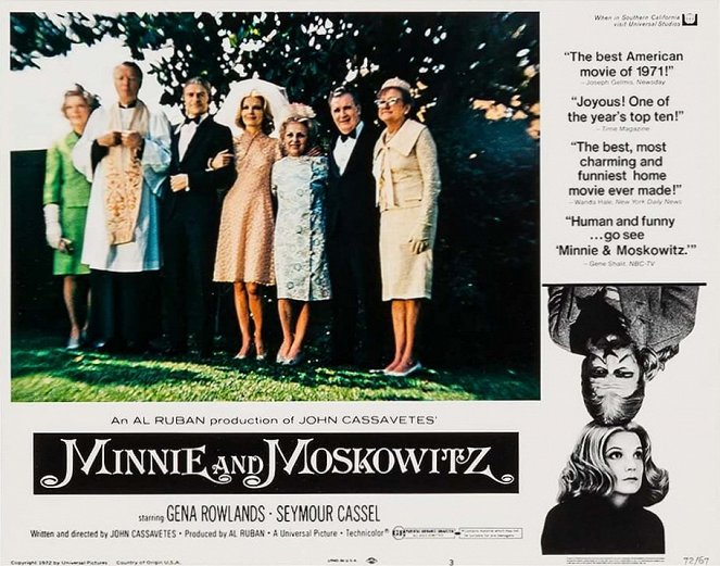 Minnie and Moskowitz - Lobbykaarten - Seymour Cassel, Gena Rowlands