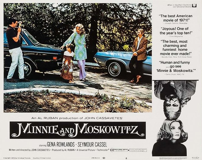 Minnie et Moskowitz (Ainsi va l'amour) - Cartes de lobby - John Cassavetes, Gena Rowlands, Seymour Cassel