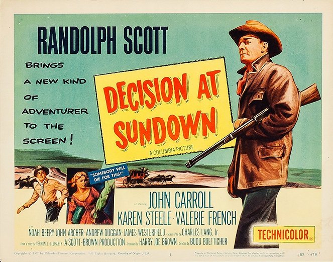 Decision at Sundown - Lobby Cards