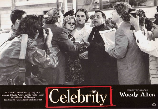 Celebrity - Schön, reich, berühmt - Lobbykarten - Gretchen Mol, Leonardo DiCaprio, Kenneth Branagh