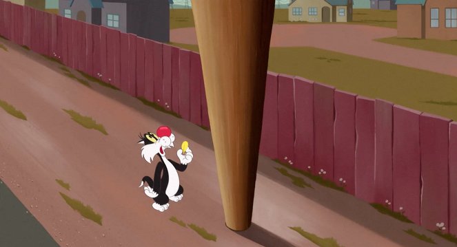 Looney Tunes Cartoons - Chain Gangster / Telephone Pole Gag: Sylvester Car Jack Lift / Falling for It - Photos