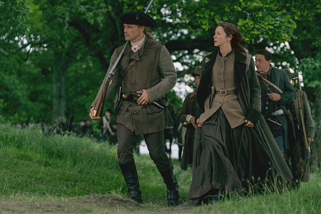 Outlander - Die Highland-Saga - A Most Uncomfortable Woman - Filmfotos - Sam Heughan, Caitríona Balfe