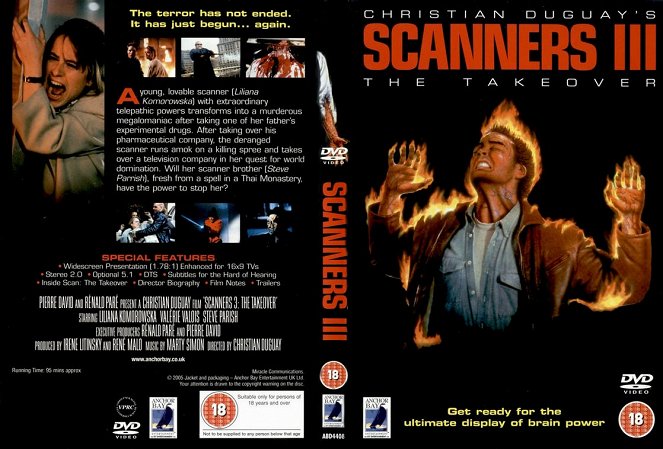 Scanners III: The Takeover - Borítók
