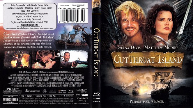 Cutthroat Island - Covers