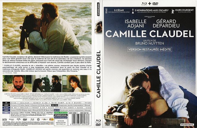 La pasión de Camille Claudel - Carátulas