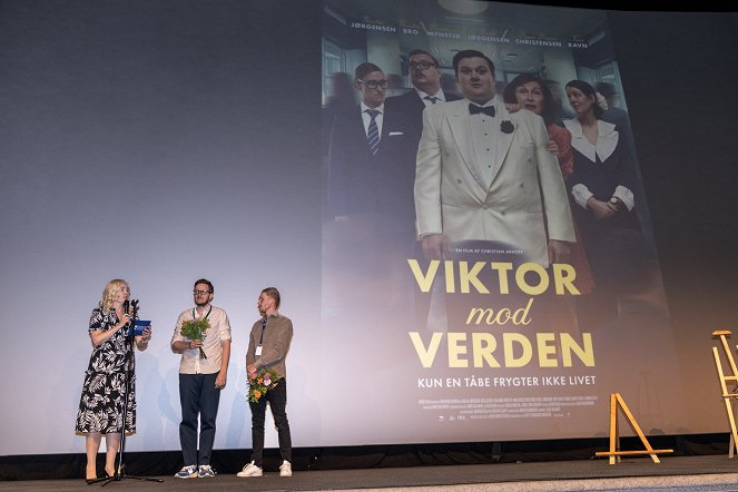 Viktor mod verden - Rendezvények - Screening at The 51st Norwegian International Film Festival in Haugesund. - Tonje Hardersen, Christian Arhoff, Robin Hounisen