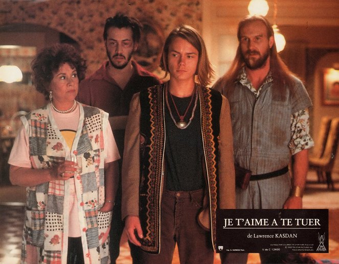 Je t'aime à te tuer - Cartes de lobby - Joan Plowright, Keanu Reeves, River Phoenix, William Hurt