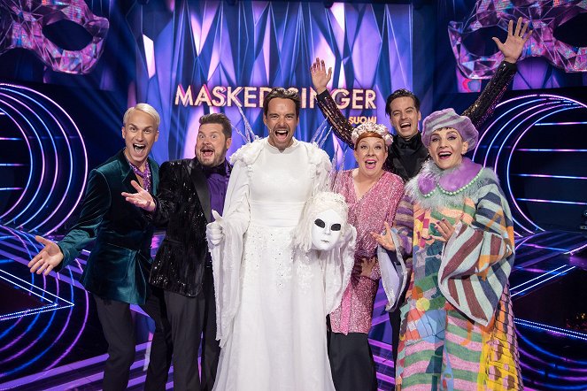 Masked Singer Suomi - Promo - Christoffer Strandberg, Janne Kataja, Mikko Leppilampi, Jenni Kokander, Ilkka Uusivuori, Maria Veitola