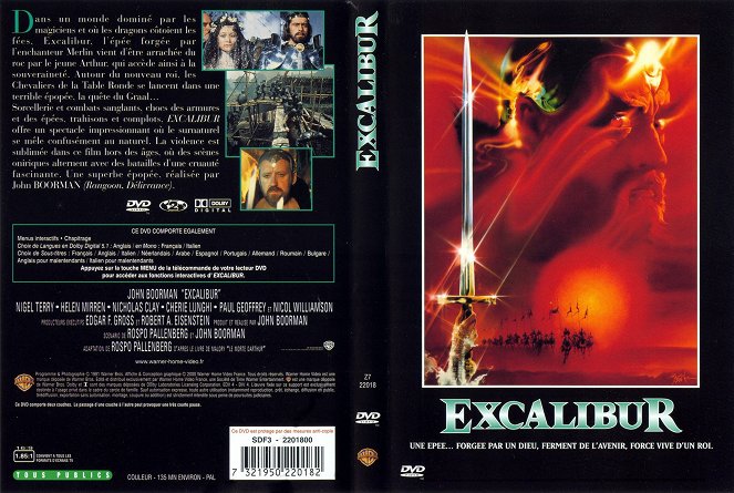 Excalibur - Okładki