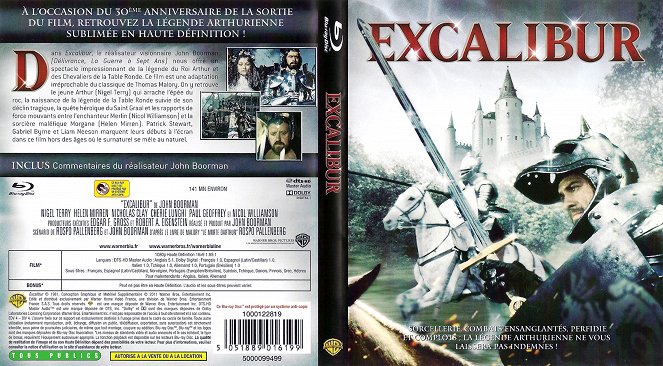 Excalibur - sankarin miekka - Coverit