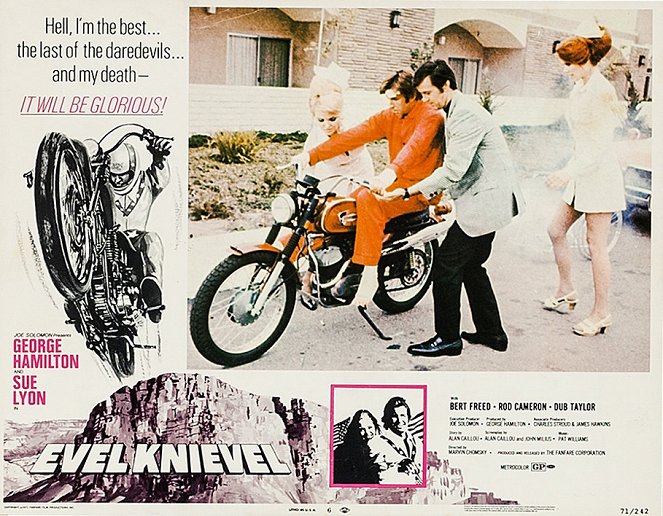Evel Knievel - Cartes de lobby - George Hamilton