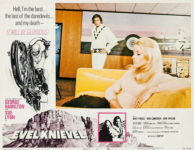 Evel Knievel - Cartes de lobby - George Hamilton, Sue Lyon