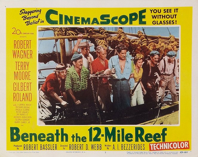 Beneath the 12-Mile Reef - Lobby Cards