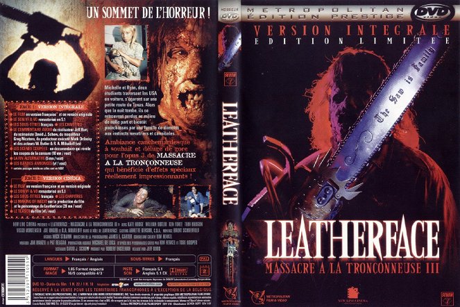Leatherface: Texas Chainsaw Massacre III - Borítók