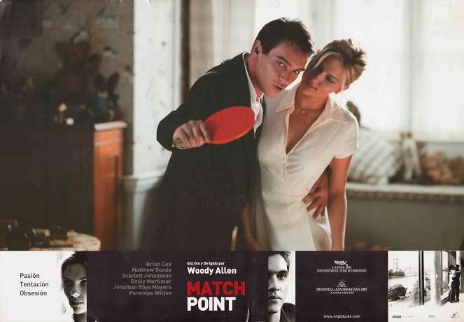 Match Point - Lobbykaarten - Jonathan Rhys Meyers, Scarlett Johansson