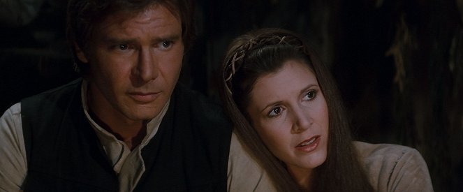 Star Wars: A Jedi visszatér - Filmfotók - Harrison Ford, Carrie Fisher
