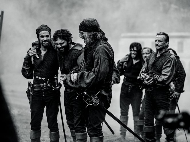 A három testőr: Milady - Forgatási fotók - Romain Duris, Pio Marmaï, Vincent Cassel