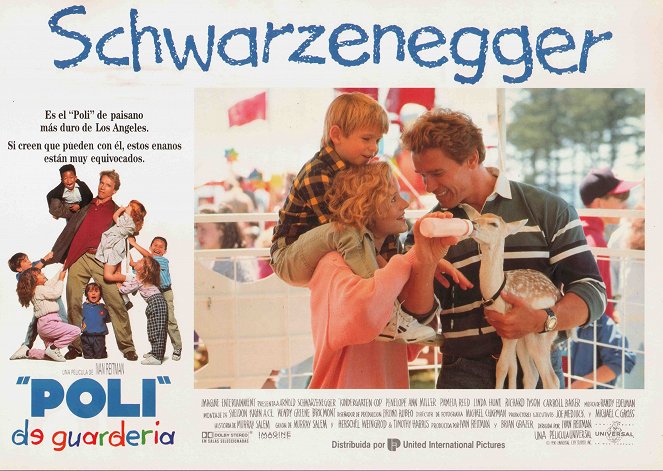 Kindergarten Cop - Lobbykaarten - Penelope Ann Miller, Arnold Schwarzenegger