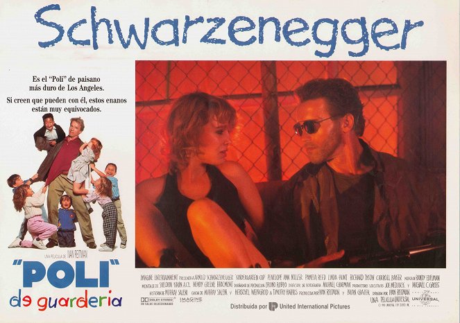 Un flic à la maternelle - Cartes de lobby - Alix Koromzay, Arnold Schwarzenegger