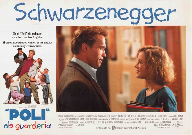 Kindergarten Cop - Lobbykarten - Arnold Schwarzenegger, Penelope Ann Miller