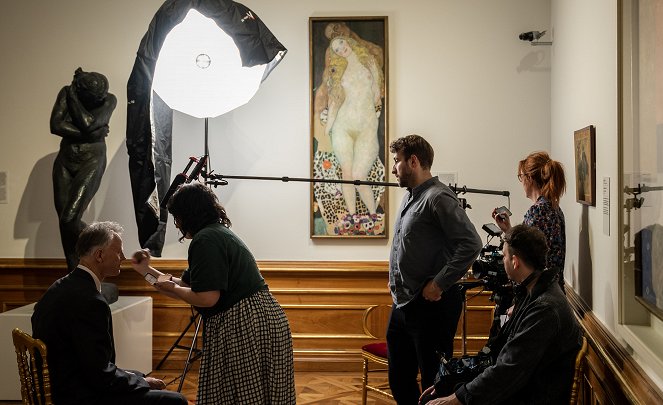 Expositions sur grand écran : Klimt et le baiser - Tournage
