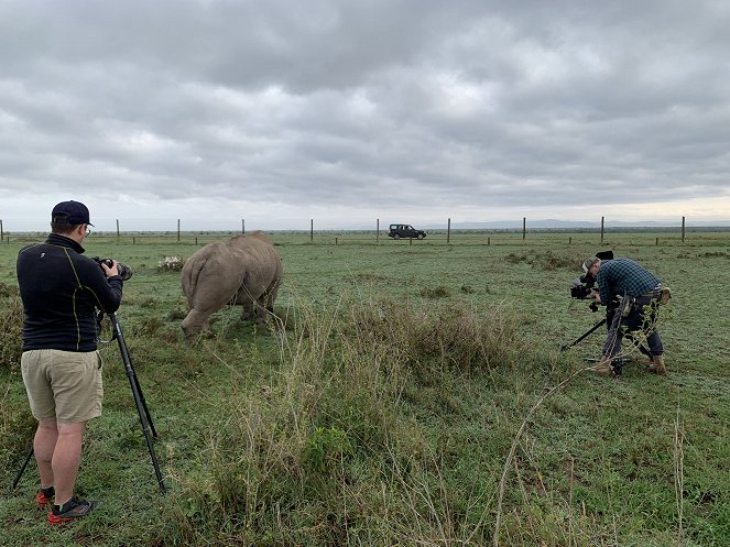 Poslední nosorožec - Forgatási fotók