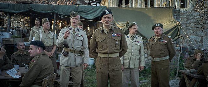 Bitva o Monte Cassino - Z filmu - Radosław Pazura, Michał Żurawski, Bartłomiej Topa, Zbigniew Stryj