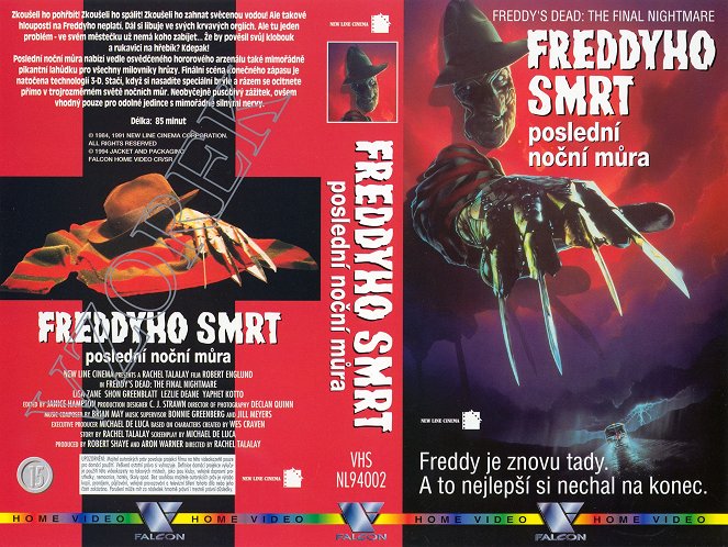 Pesadilla final: La muerte de Freddy - Carátulas