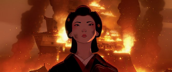 Samurái de ojos azules - El gran incendio de 1657 - De la película